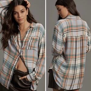 Anthropologie Hadley Relaxed Buttondown Shirt